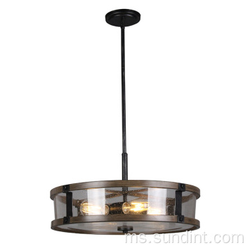 Hotel Classic Wood 4-Light Loket Lampu